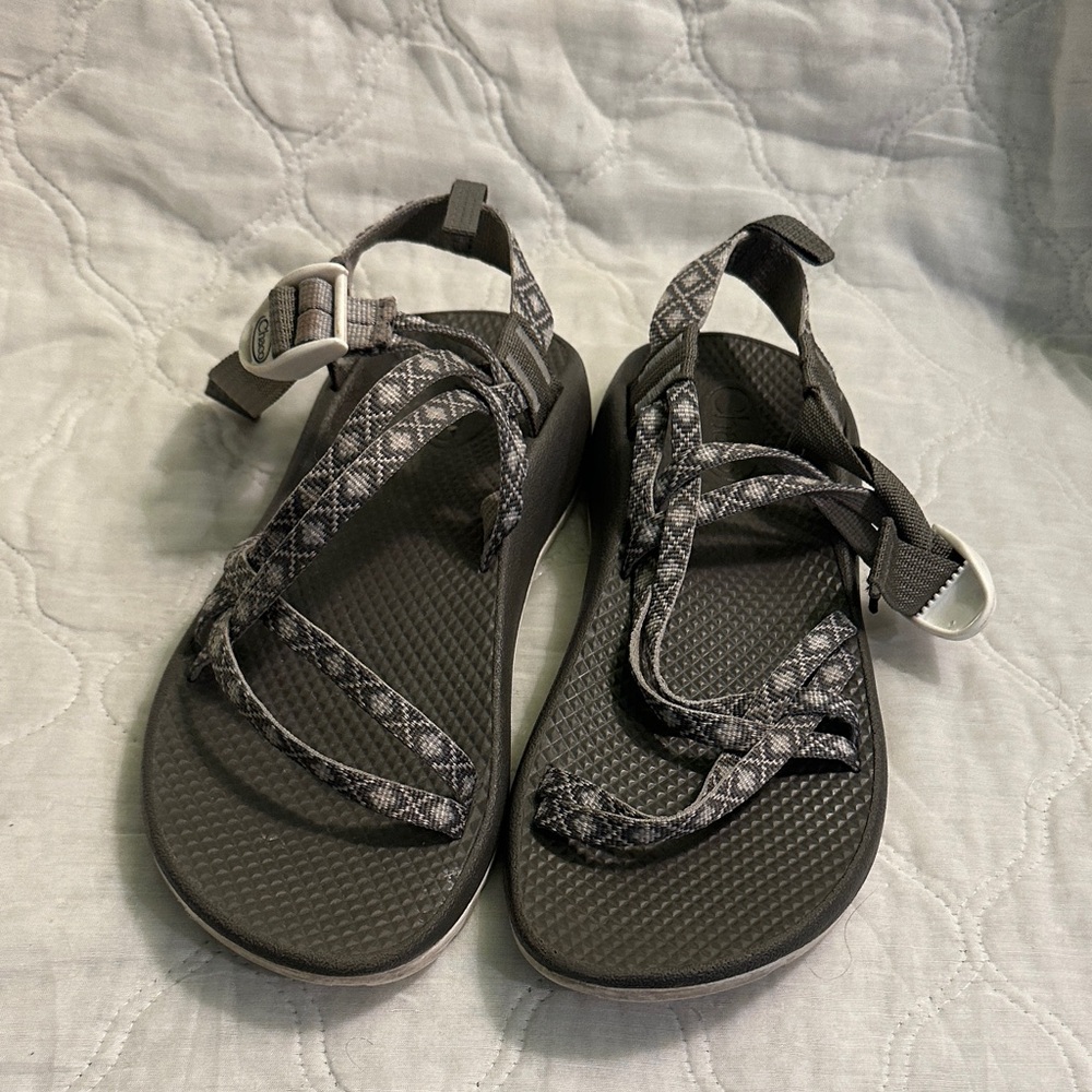 Chaco Gray Patterned Strappy Sandals